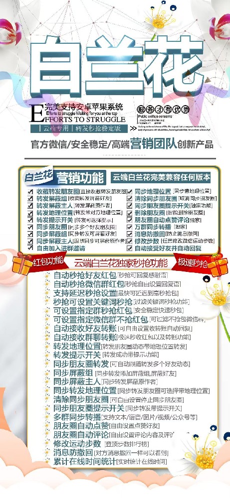 云端白兰花一键转发季卡激活码-云端转发激活码商城